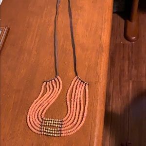 Lucky brand coral statement necklace